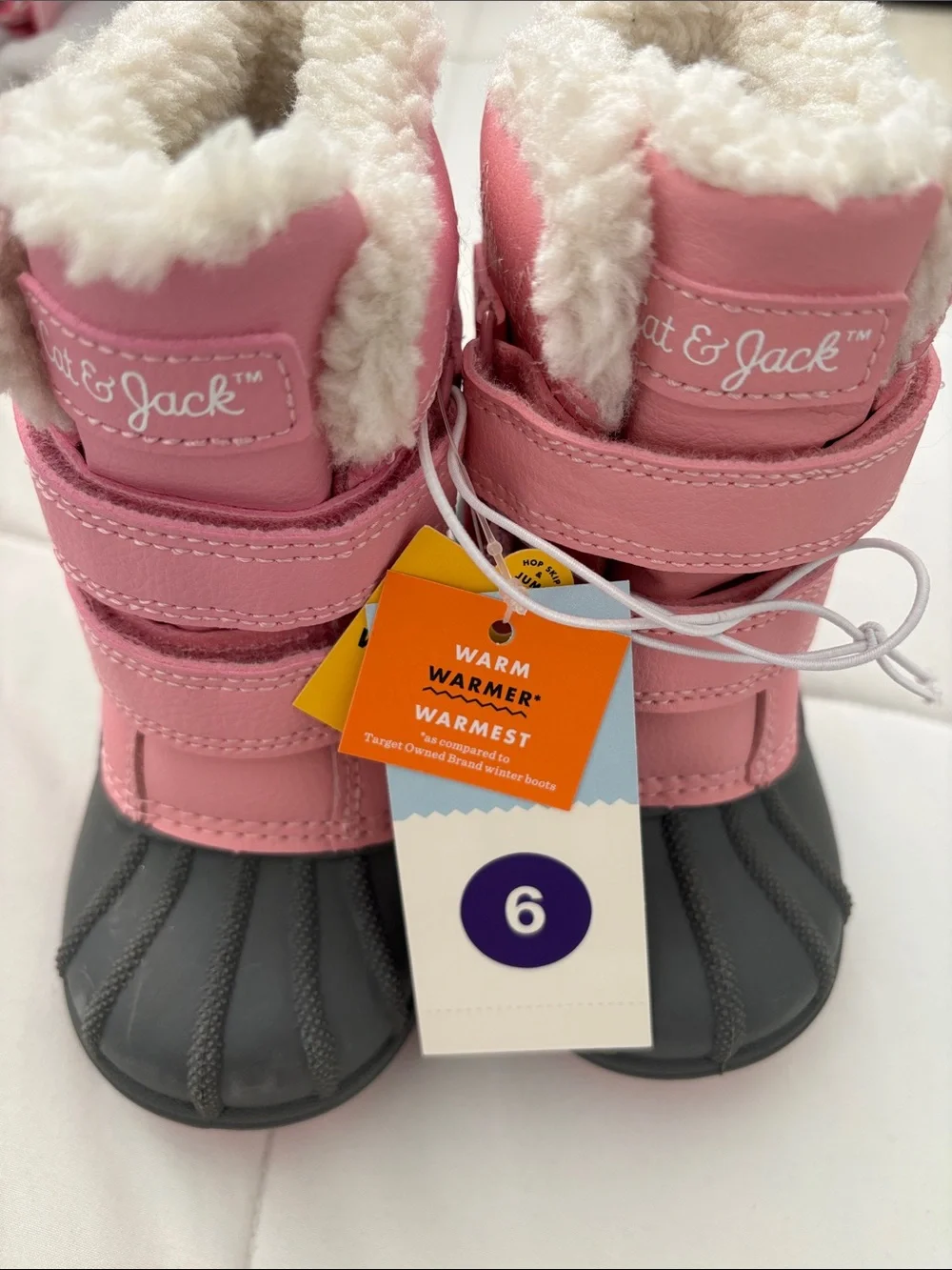 Cat & Jack Pink and Black Cozy Winter Boot